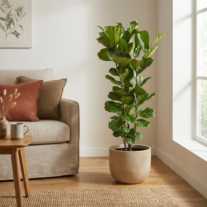 XL kamerplant - Ficus Lyrata struik - Pot Ø 27cm Hoogte ↕ 160cm