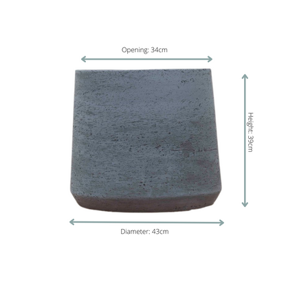 Pot - Aniek Antraciet - D43 x H39cm