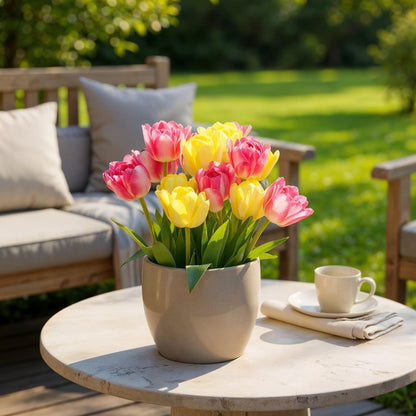 Buitenplant - Tulp Foxtrot mix - Bloeiend - 12 bollen Bolmaat 11/12