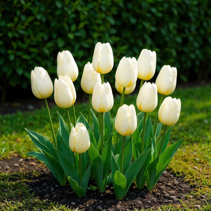 Bloembollen 15x Tulp Triumph White - Wit - Bolmaat 11/12