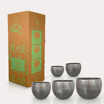 Accessoire - Set 5 Rowen Aluminium Zilverkleurig