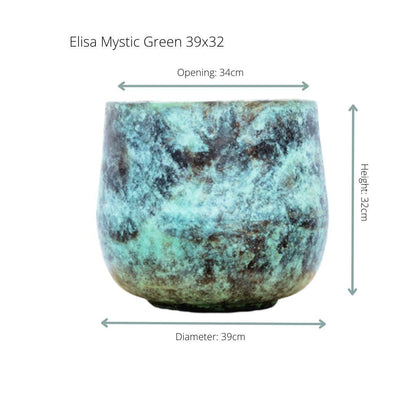 Sierpot - Elisa Mystic Green - Ø 39cm Hoogte ↕ 32cm