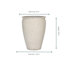 Pot - Artemis Chalk White - Ø 42cm Hoogte ↕ 58cm
