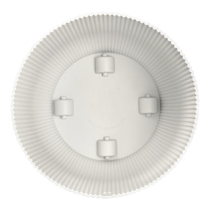 Pot - Vibes Fold Round Wit met wielen - Ø 35cm x H 33cm