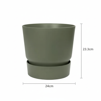 Sierpot - Greenville Round Leaf - Ø 25cm - Groen