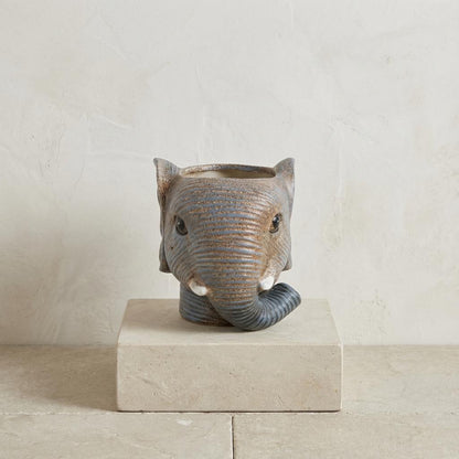 Sierpot - Planter Olifant Grijs - D11/12cm x H10cm