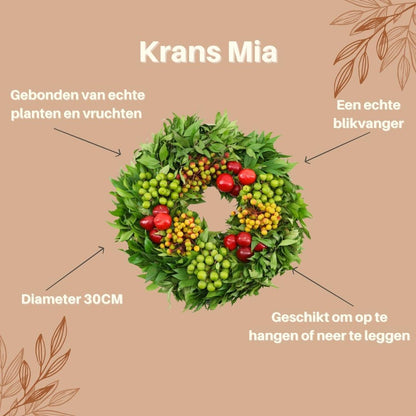 Echte krans Mia - Ø 30cm