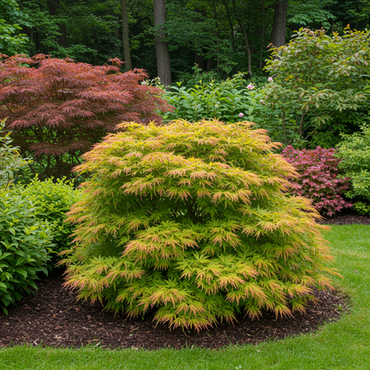 Buitenplant Acer palmatum 'Metamorphosa' - Japanse Esdoorn Groen - Bladverliezend - Pot Ø 19cm Hoogte ↕ 70cm