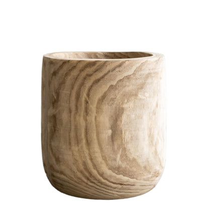 Sierpot - Pia Pot XL Hout Lichtbruin - H 42cm B 40cm