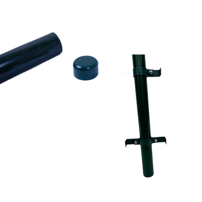 Metalen paal met dop - 200cm