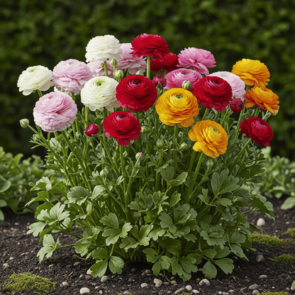 Buitenplant 40x Ranunculus Mix - Bloembollen - Bolmaat 5/6