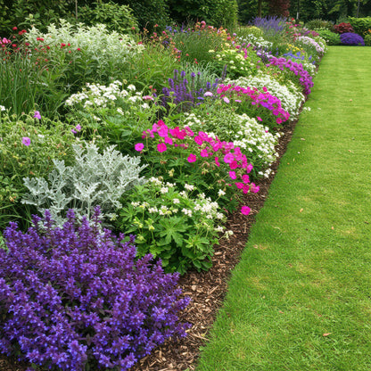 Buitenplant 24x Borderpakket Bodembedekkend - Weinig onderhoud - Pot Ø 11cm Hoogte ↕ 10-25cm
