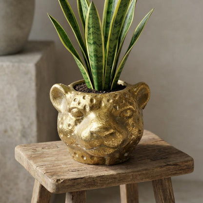 Sierpot - Planter Luipaard Goud - Ø 12cm x H 9,5cm