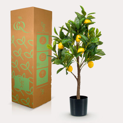 Kunstplant - Citrus Limonia Citroenboom - Hoogte ↕ 75cm