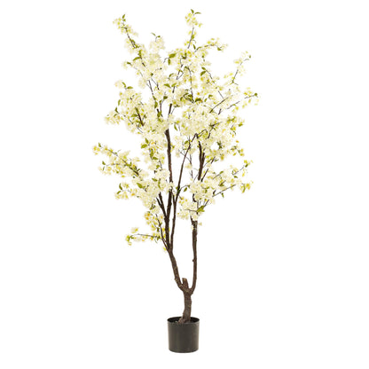 XL Kunstplant - Prunus Kersenbloesem Wit - 210cm