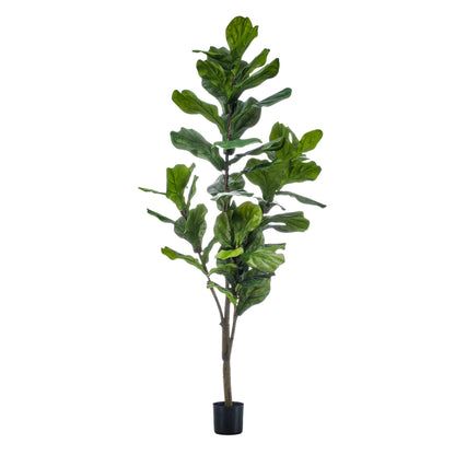 Kunstplant XL - Ficus Lyrata - Tabaksplant - Hoogte ↕ 150cm