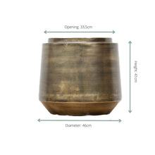 Sierpot - Pot Indigo Vintage Gold - D46 x H41cm