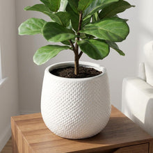Sierpot Gabriel Rond Wit - Pot Ø 14cm