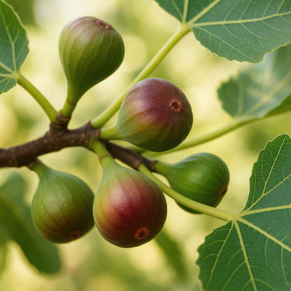 Buitenplant 2x Ficus carica 'Little Miss Figgy' - Eetbare vijg - Pot Ø 15cm Hoogte ↕ 50cm