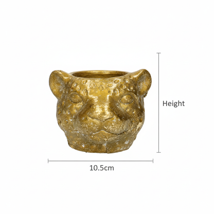 Sierpot - Planter Luipaard Goud - Ø 12cm x H 9,5cm