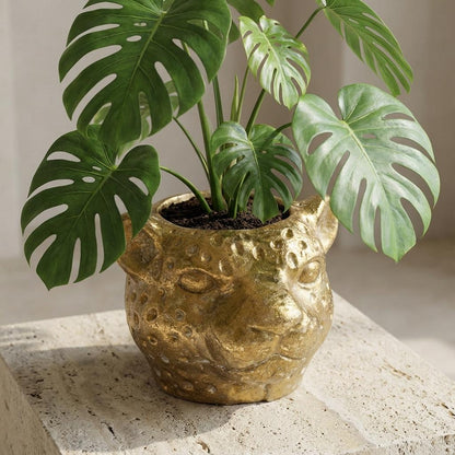 Sierpot - Planter Luipaard Goud - Ø 12cm x H 9,5cm