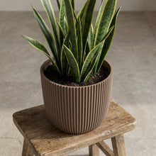 Pot - Nature Groove Warm Taupe - Ø 22cm