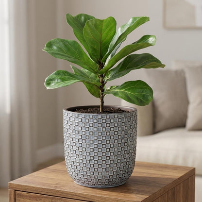 Pot - Mini Pot Relief Blauw - Ø 7cm