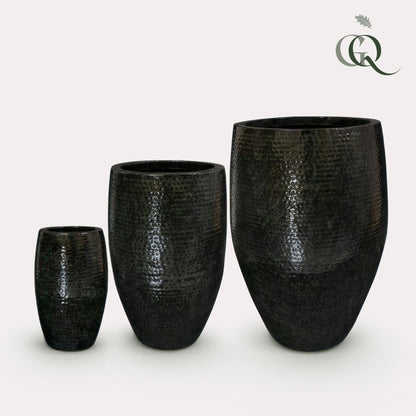 Pot - Set 3x Thom - Zwart Metaal - Large
