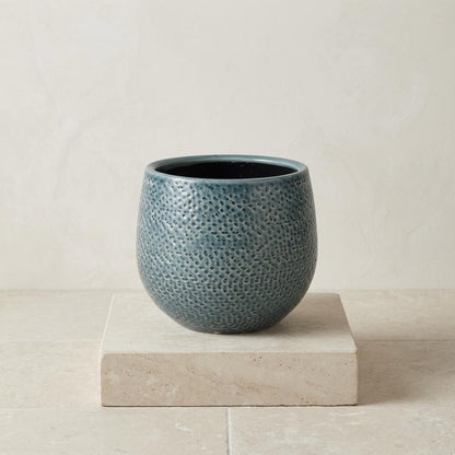 Pot Gabriel Rond Blauw - Ø 14cm