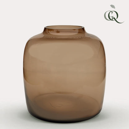 Vaas - Glas - Bartica Taupe - H25cm B25cm