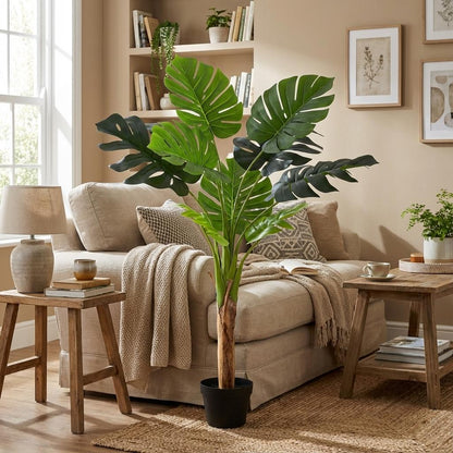 XL Kunstplant - Monstera Deliciosa - Hoogte ↕ 120cm