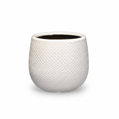 Sierpot Gabriel Rond Wit - Pot Ø 14cm