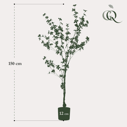 Kunstplant - Tropaeolum Speciosum Oost-Indische Kers - Hoogte ↕ 150cm
