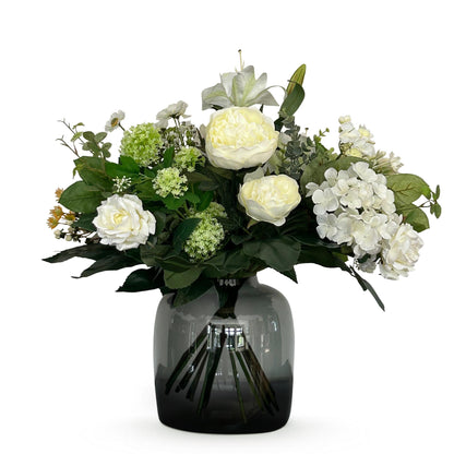 Kunstbloemen - Boeket M White Dream - Hoogte ↕ 60cm