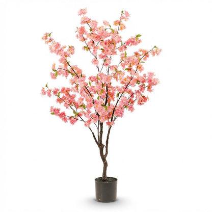 Kunstplant - Prunus Kersenbloesem Roze - Hoogte ↕ 135cm