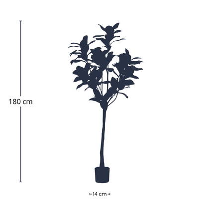 XL Kunstplant - Magnolia Denudata - Kunstboom - Hoogte ↕ 150cm