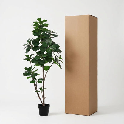 Kunstplant - Ficus Lyrata Vertakt XL - Hoogte ↕ 150cm