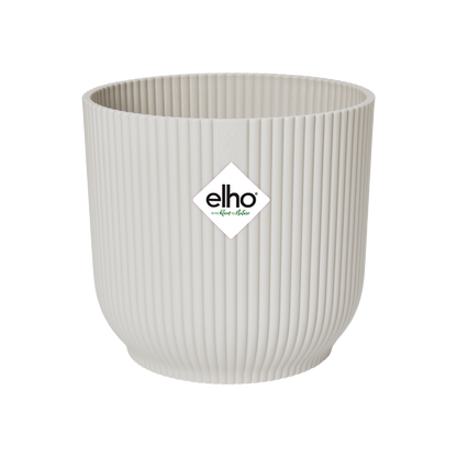 Pot - Vibes Fold Round Wit met wielen - Ø 35cm x H 33cm