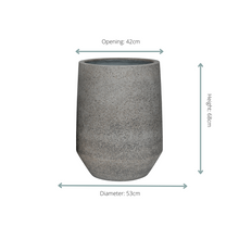 Pot - Harith High L Dioriet Grey - Ø 53cm x H 68cm